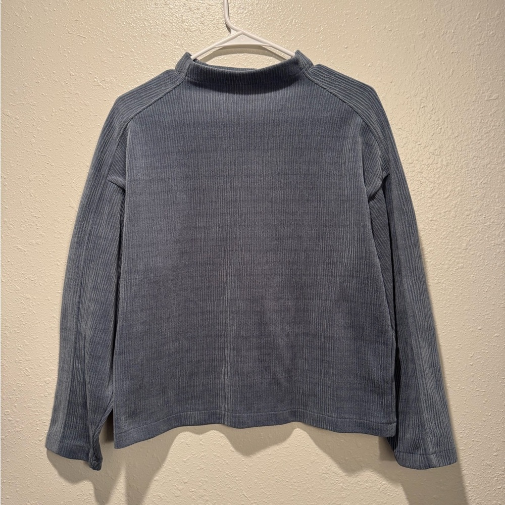 Madewell Ribbed Long Sleeve in Slate Blue